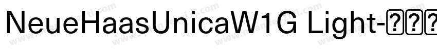NeueHaasUnicaW1G Light字体转换